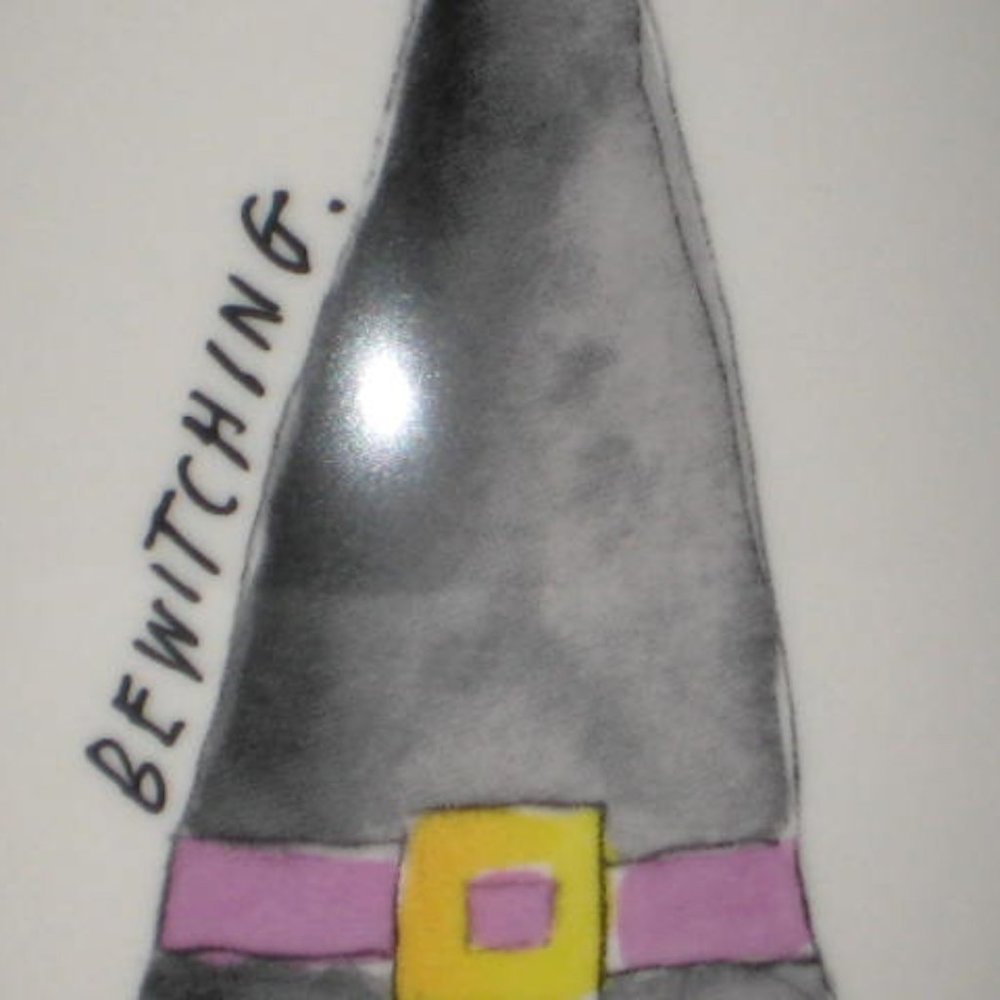 Rae Dunn Rare NWOT Magenta Have A Bewitching Day Halloween Mug Witch Hat - Picture 4 of 8
